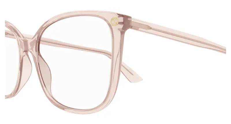 Gucci Donna GG0026O 013 Montature da vista Rosa Trasparente Cat Eye miniatura 2
