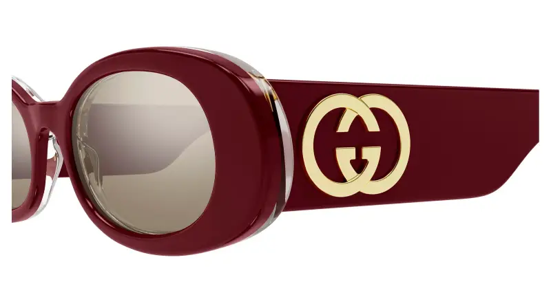 Gucci Occhiali da sole Donna Bordeaux 3529839 miniatura 3