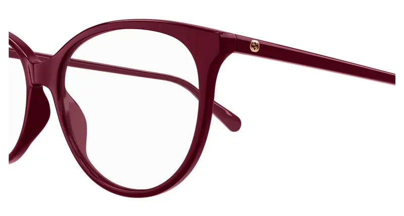 Gucci Donna GG0550O 011 Montature da vista Bordeaux Trasparente Cat Eye miniatura 2