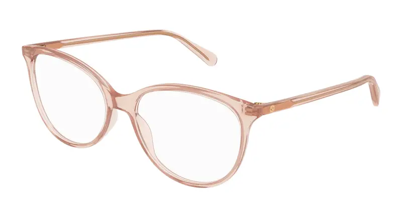 Gucci Donna GG0550O 012 Montature da vista Rosa Trasparente Cat Eye