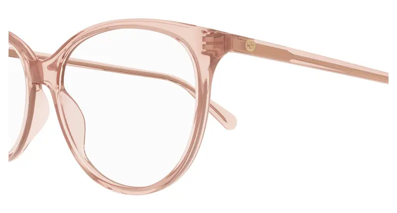 Gucci Donna GG0550O 012 Montature da vista Rosa Trasparente Cat Eye miniatura 2