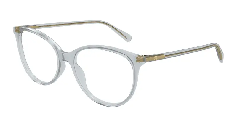 Gucci Donna GG0550O 014 Montature da vista Grigio Trasparente Cat Eye