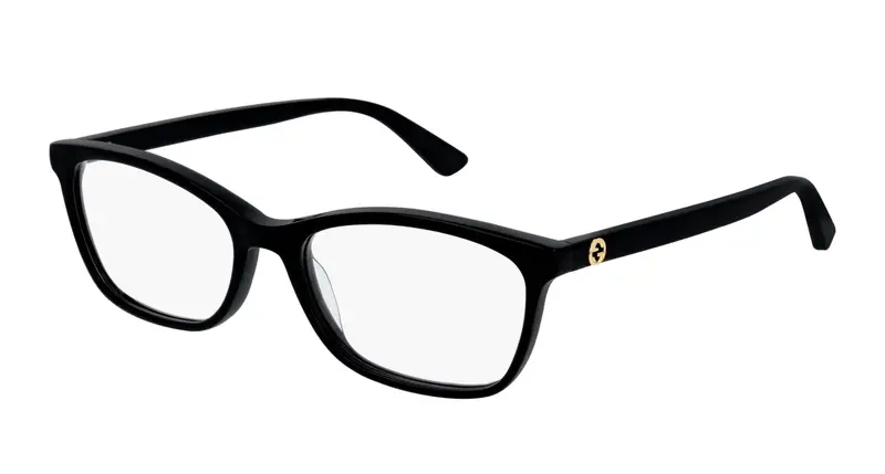 Gucci Donna GG0613O 001 Montature da vista Acetato Nero  Squadrata