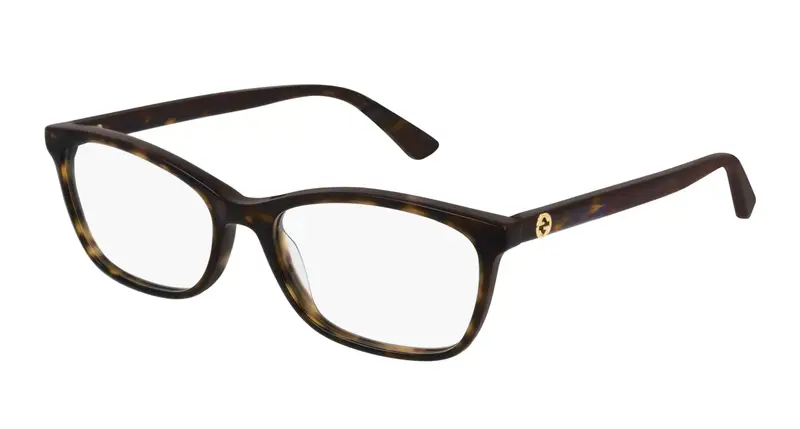 Gucci Donna GG0613O 002 Montature da vista Acetato Havana  Squadrata