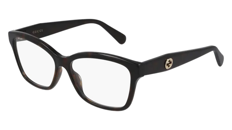 Gucci Donna GG0798O 005 Montature da vista Acetato Havana  Squadrata