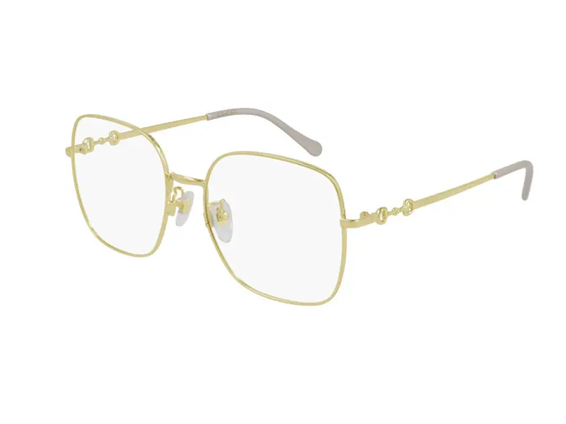 Gucci Donna GG0883OA 001 Montature da vista Metallo Oro Squadrata