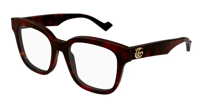 Donna GG0958O 007 Montature da vista Acetato Havana Squadrata