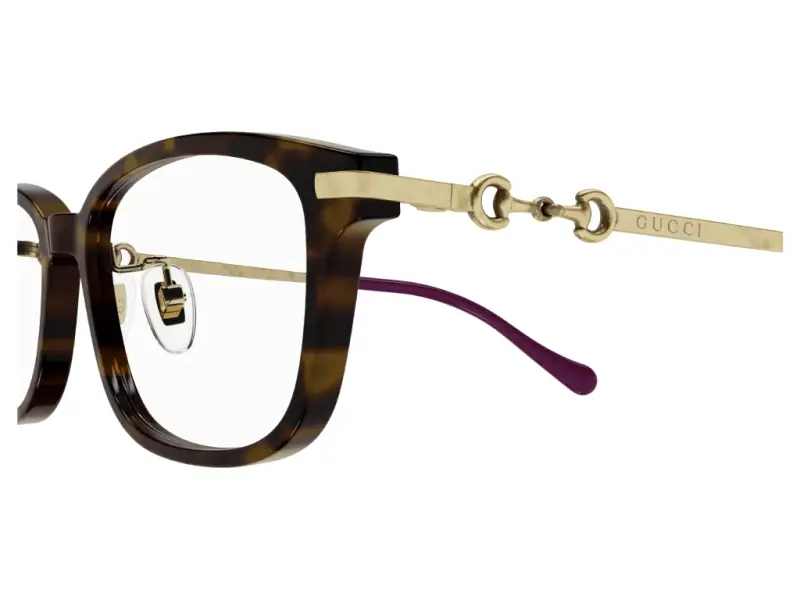 Donna GG1129OJ 002 Montature da vista Acetato Havana Squadrata miniatura 3