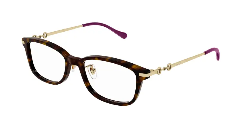Donna GG1129OJ 002 Montature da vista Acetato Havana Squadrata