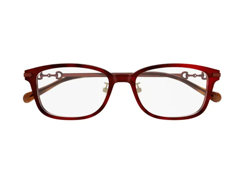 Donna GG1129OJ 003 Montature da vista Acetato Havana/Rosso Squadrata miniatura 2