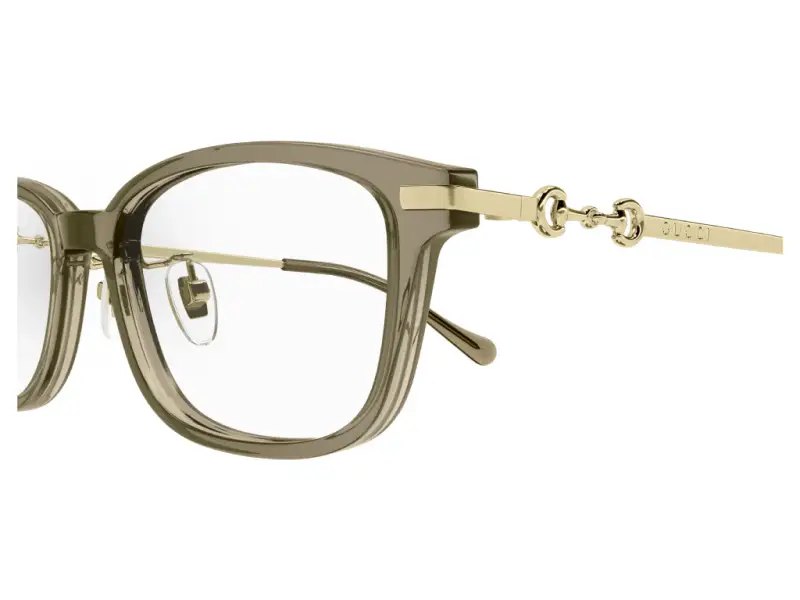 Donna GG1129OJ 004 Montature da vista Acetato Marrone Squadrata miniatura 3