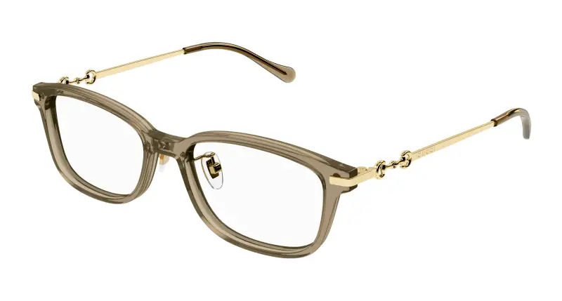 Donna GG1129OJ 004 Montature da vista Acetato Marrone Squadrata