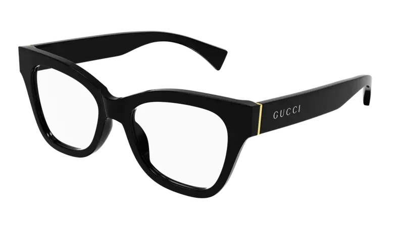 Gucci Donna GG1133O 001 Montature da vista Acetato Nero Cat Eye