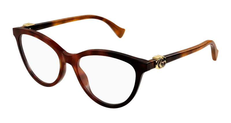 Gucci Donna GG1179O 006 Montature da vista Acetato Havana  Cat Eye