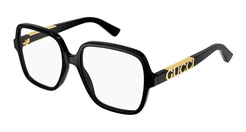Gucci Donna GG1193O 001 Montature da vista Acetato Nero  Squadrata