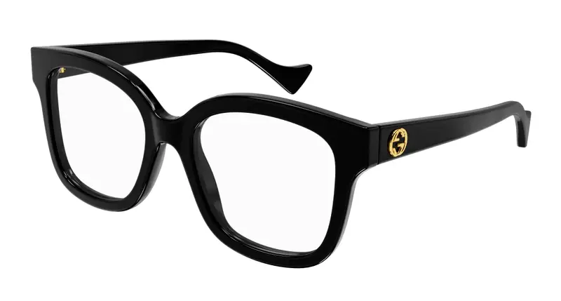 Gucci Donna GG1258O 004 Montature da vista Plastica Nero Squadrata