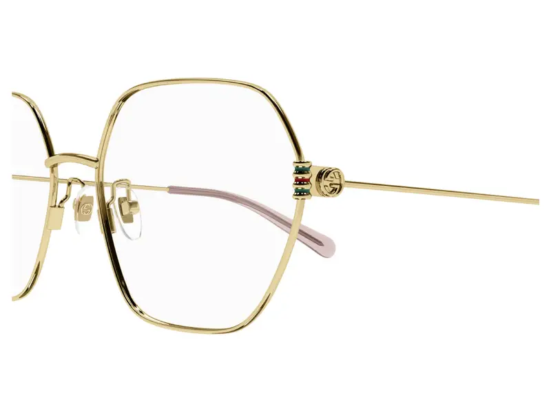 Gucci Donna GG1285O 001 Montature da vista Metallo Oro Geometrica miniatura 2