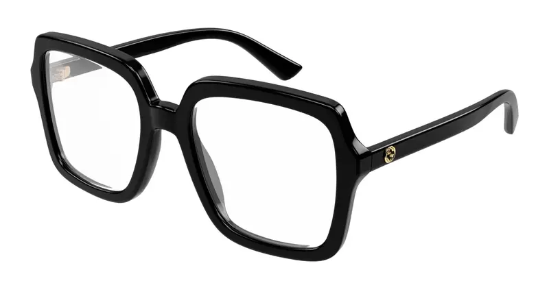 Gucci Donna GG1318O 001 Montature da vista Acetato Nero  Squadrata