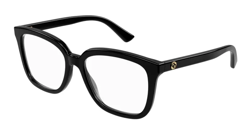 Donna GG1319O 001 Montature da vista Acetato Nero Squadrata