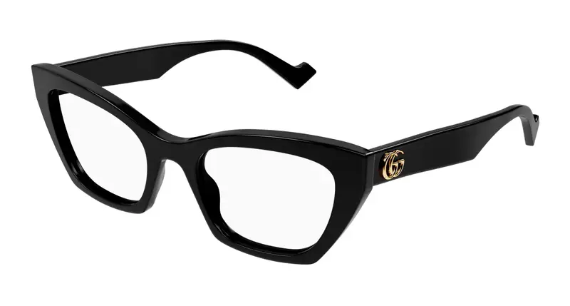 Gucci Donna GG1334O 001 Montature da vista Acetato Nero Cat Eye