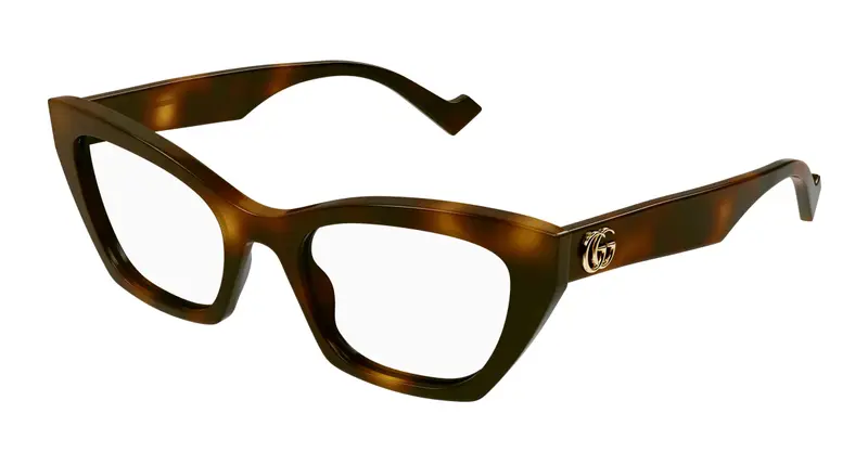 Gucci Donna GG1334O 002 Montature da vista Acetato Havana Cat Eye