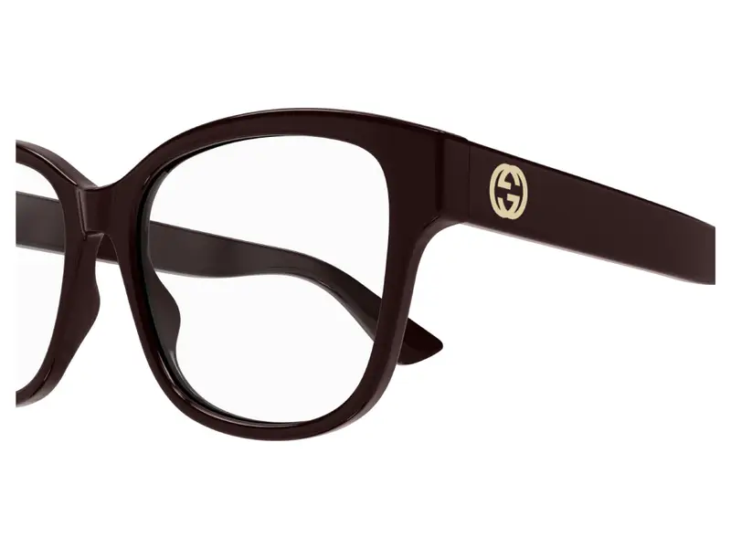 Gucci Donna GG1340O 004 Montature da vista Plastica Borgogna Squadrata miniatura 2