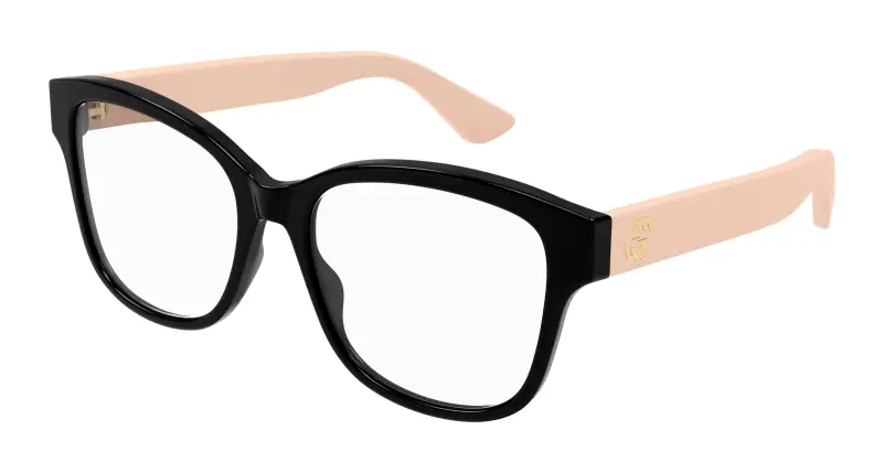 Donna GG1340O 007 Montature da vista Iniettato Nero Trasparente Squadrata