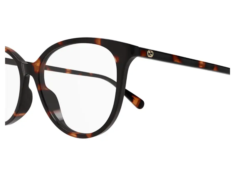 Gucci Donna GG1359O 002 Montature da vista Acetato Havana Geometrica miniatura 3