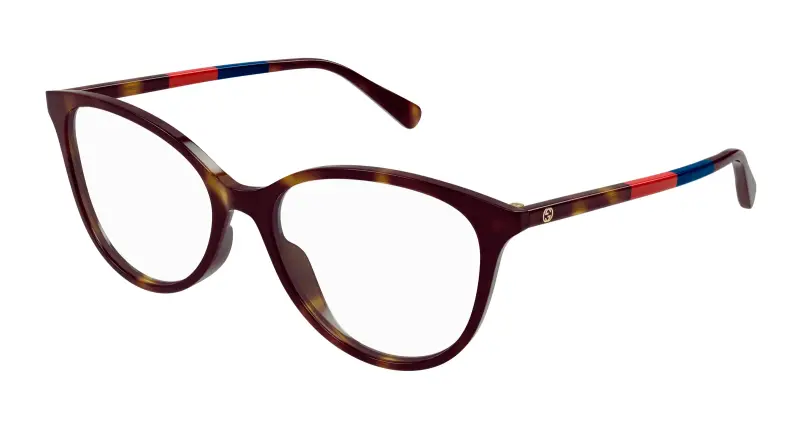 Donna GG1359O 006 Montature da vista Acetato Havana Trasparente Cat Eye