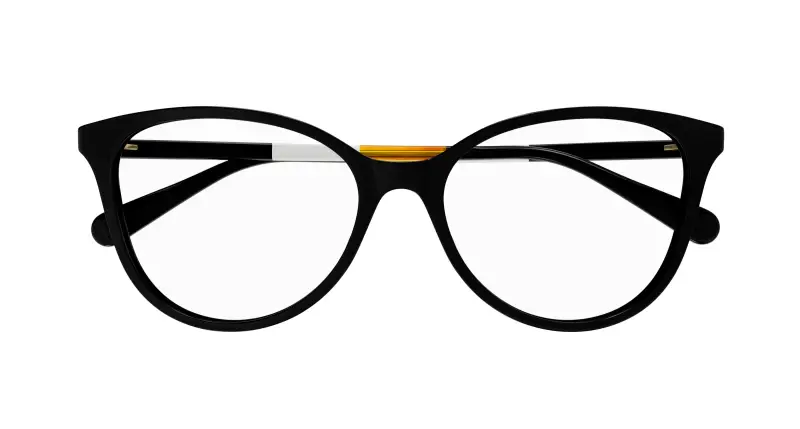 Donna GG1359O 007 Montature da vista Acetato Nero Trasparente Cat Eye miniatura 2
