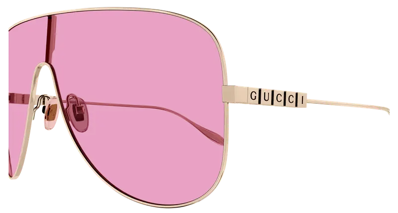 Gucci Occhiali da sole Donna Oro Rosa 853938 miniatura 2