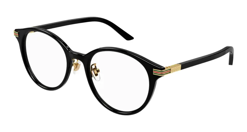 Donna GG1454OK 001 Montature da vista Acetato Nero Trasparente Pantos