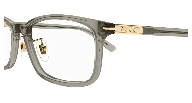 Donna GG1506OJ 004 Montature da vista Acetato Marrone Trasparente Squadrata miniatura 3