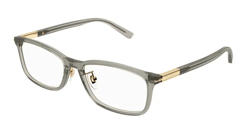Donna GG1506OJ 004 Montature da vista Acetato Marrone Trasparente Squadrata