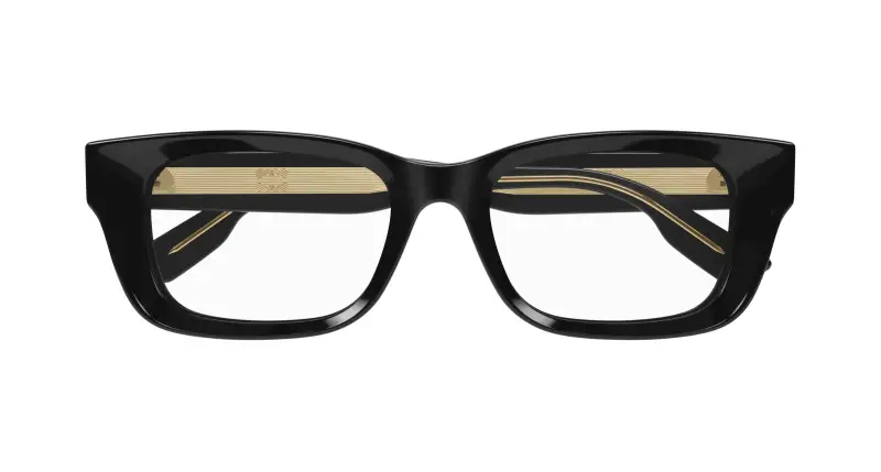 Donna GG1533OA 001 Montature da vista Acetato Nero Trasparente Squadrata miniatura 2