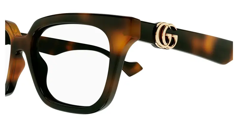 Gucci Donna GG1536O 002 Montature da vista Iniettato Havana Trasparente Cat Eye miniatura 2