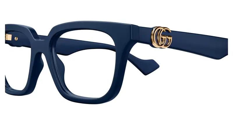 Gucci Donna GG1536O 009 Montature da vista Iniettato Blu Trasparente Cat Eye miniatura 2