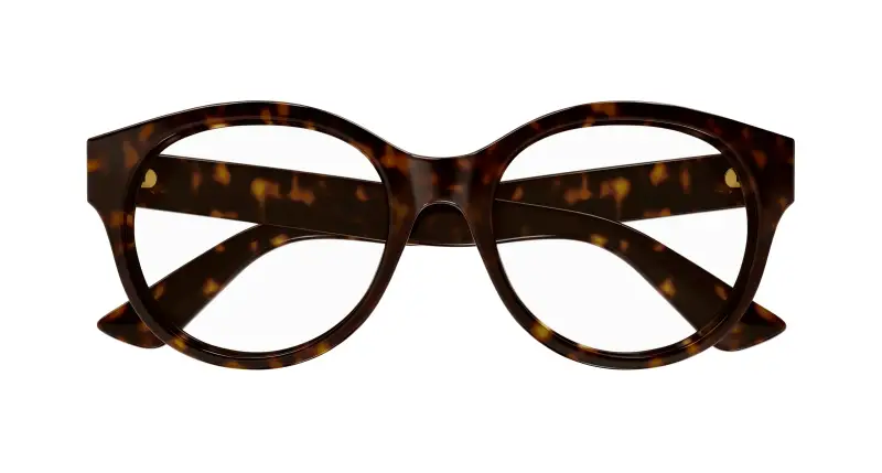 Donna GG1580O 002 Montature da vista Iniettato Havana Trasparente Rotonda miniatura 2