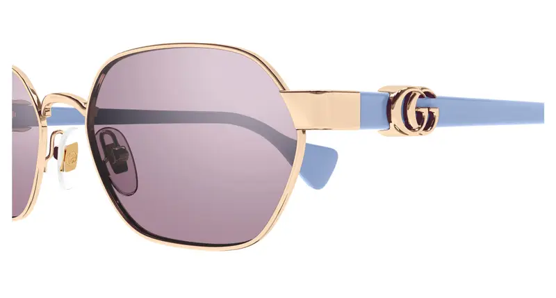 Gucci Donna GG1594O 001 Montature da vista Metallo Oro Trasparente Rotonda miniatura 2