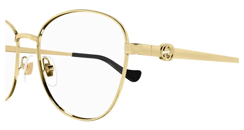 Donna GG1601O 001 Montature da vista Metallo Oro Trasparente Rotonda miniatura 3