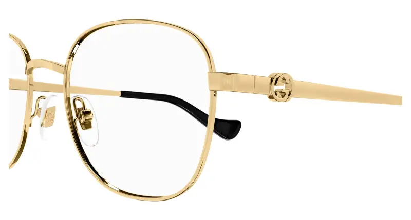 Donna GG1602O 001 Montature da vista Metallo Oro Trasparente Rotonda miniatura 3