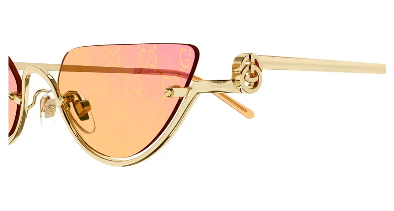 Gucci Occhiali da sole Donna Oro 880262 miniatura 2