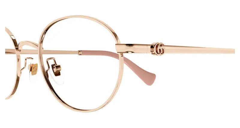 Donna GG1608OK 002 Montature da vista Titanio Rosa Trasparente Rotonda miniatura 3