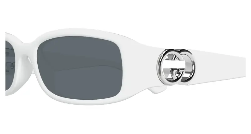 Gucci Occhiali da sole Donna Bianco 880597 miniatura 2