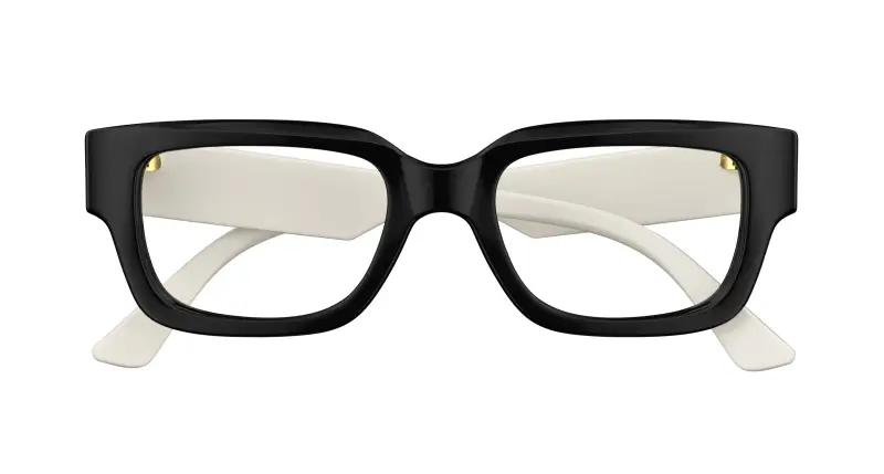 Donna GG1666O 005 Montature da vista Acetato Nero Trasparente Cat Eye miniatura 2