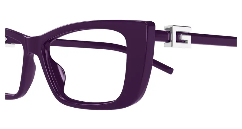 Gucci Donna GG1682O 004 Montature da vista Iniettato Viola Trasparente Cat Eye miniatura 2