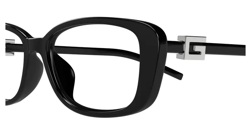 Gucci Donna GG1685OK 001 Montature da vista Iniettato Nero Trasparente Squadrata miniatura 2