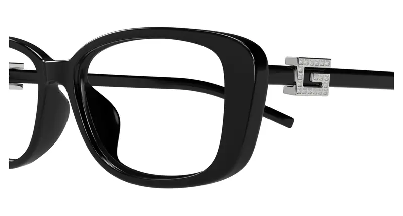 Gucci Donna GG1685OK 002 Montature da vista Iniettato Nero Trasparente Squadrata miniatura 2