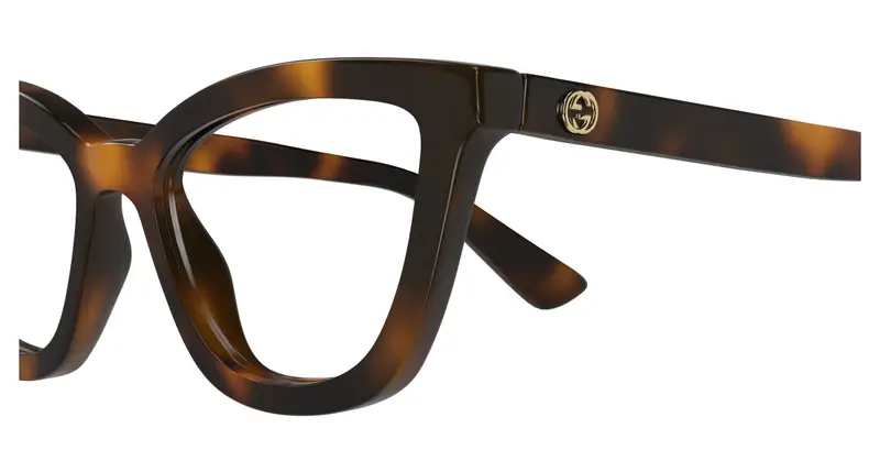 Gucci Donna GG1686O 006 Montature da vista Acetato Havana Trasparente Rotonda miniatura 2