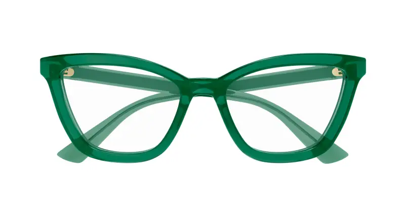 Donna GG1686O 010 Montature da vista Acetato Verde Trasparente Rotonda miniatura 2